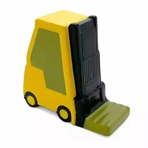 Custom Logo PU Foam Anti Stress Bulldozer Forklift Truck Tractor Stress Reliever Bulldozer Forklift Truck Tractor Stress Ball
