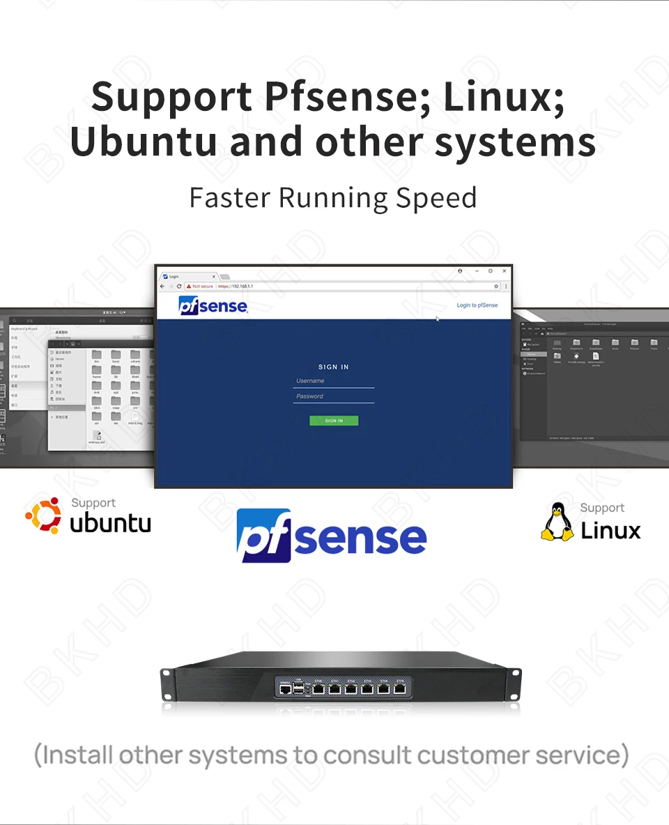 D525 Pc Router BKHD Rackmount Firewall Router - Intel Atom D525 Dual Core