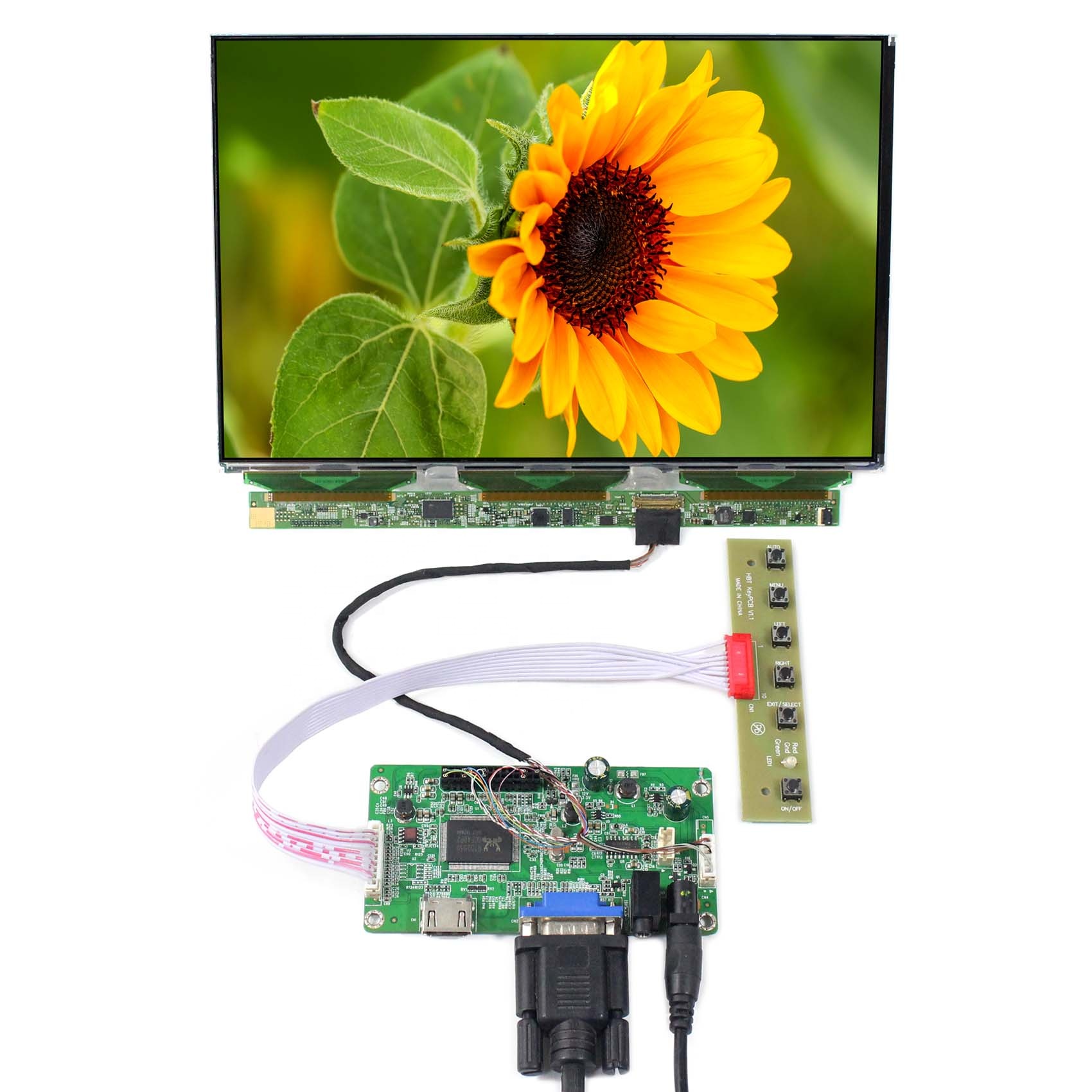 
 HD MI VGA lcd-плата контроллера VS-RTD2556HV-V2 10,1 дюймов B101UAN01.C 1920X1200 ЖК-экран удалены подсветка без подсветки  