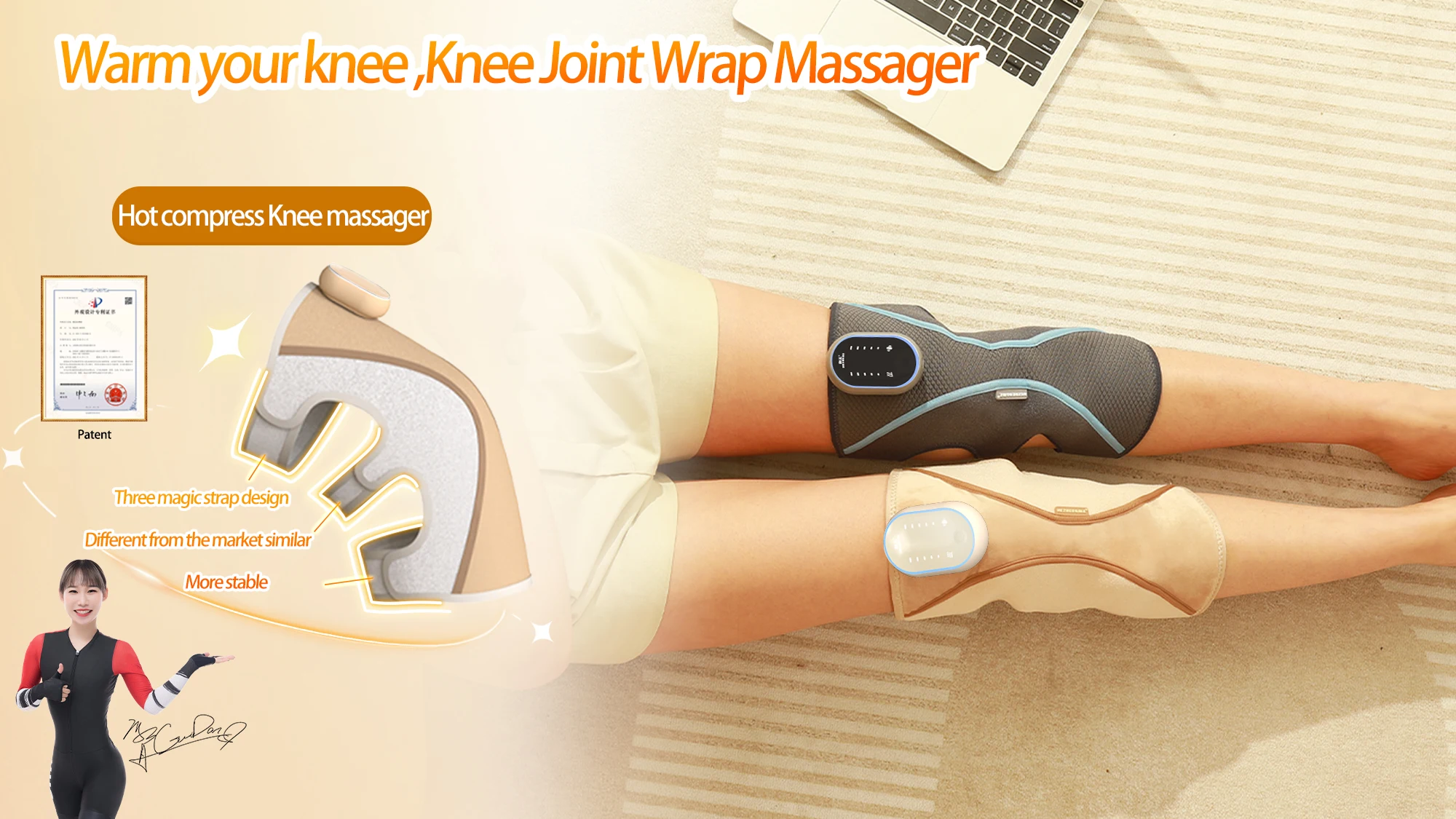Experience the Therapeutic Benefits of Our Cutting-edge Knee Massager. Relieve Pain, Reduce Inflammation, and Enhance Recovery