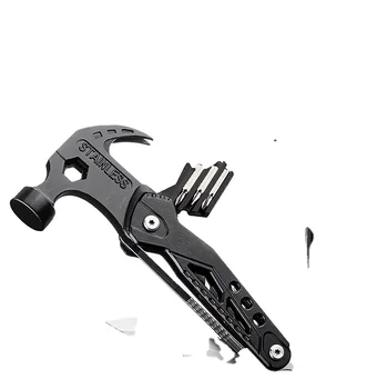 Factory direct new multi-function claw hammer portable camping knife pliers stainless steel home maintenance hammer tool