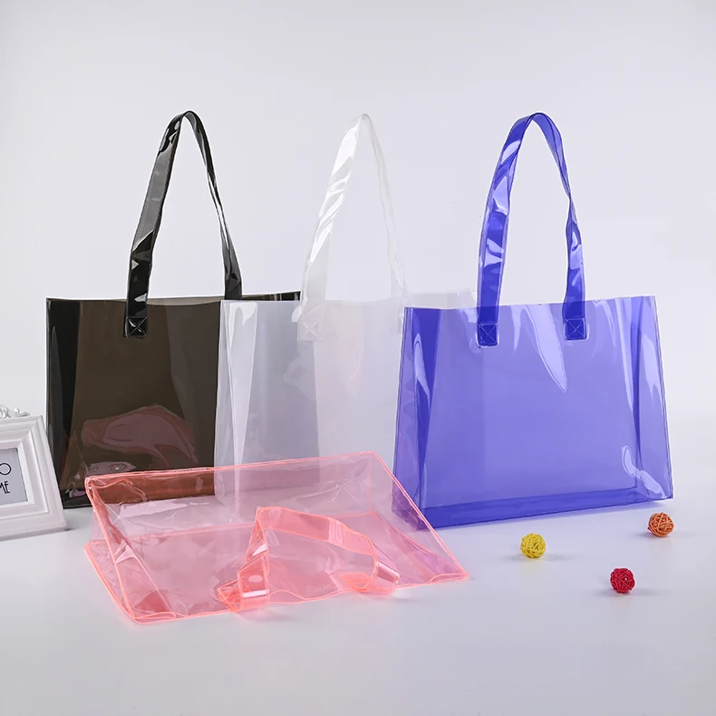 Accept Custom Logo Clear Transparent Pvc Cosmetic Pouches Makeup Bag ...