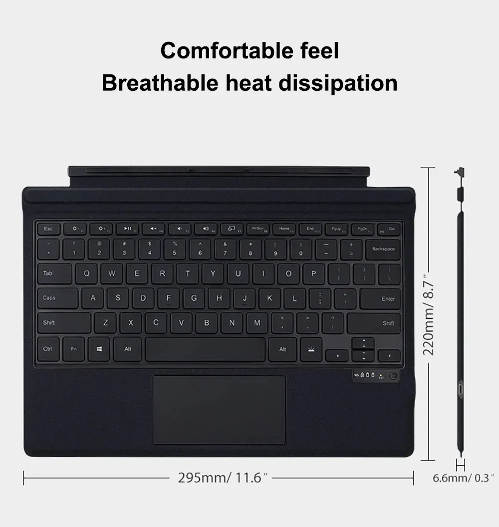 product magic keyboard for microsoft surface type intelligent double sided clip magnetic adsorption advanced technology pbk201 laudtec-6