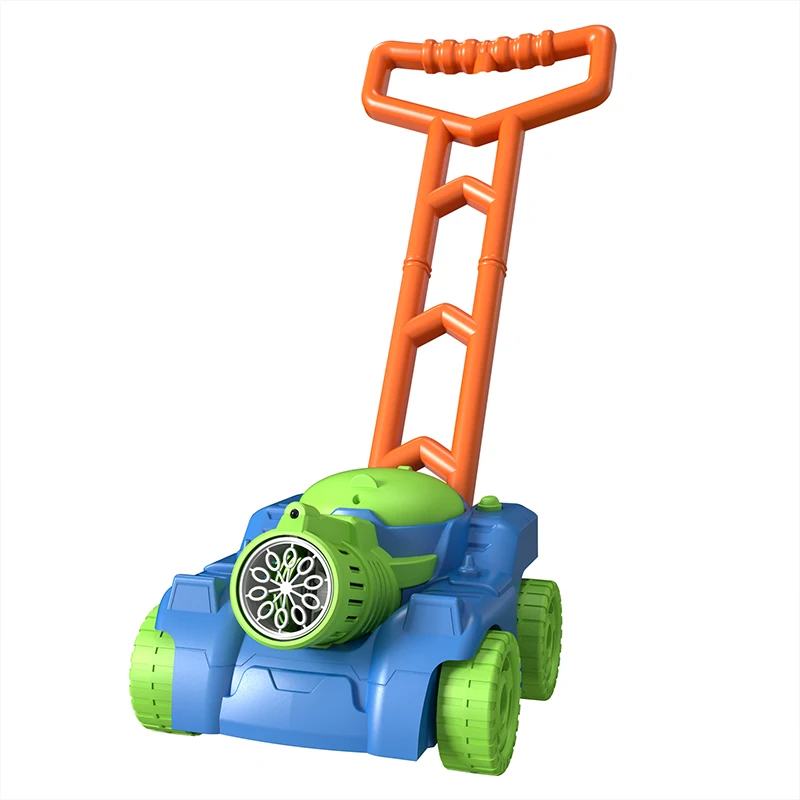 5-holes Kids Lawn Mower Bubble Maker Machine Toy Push and Blow