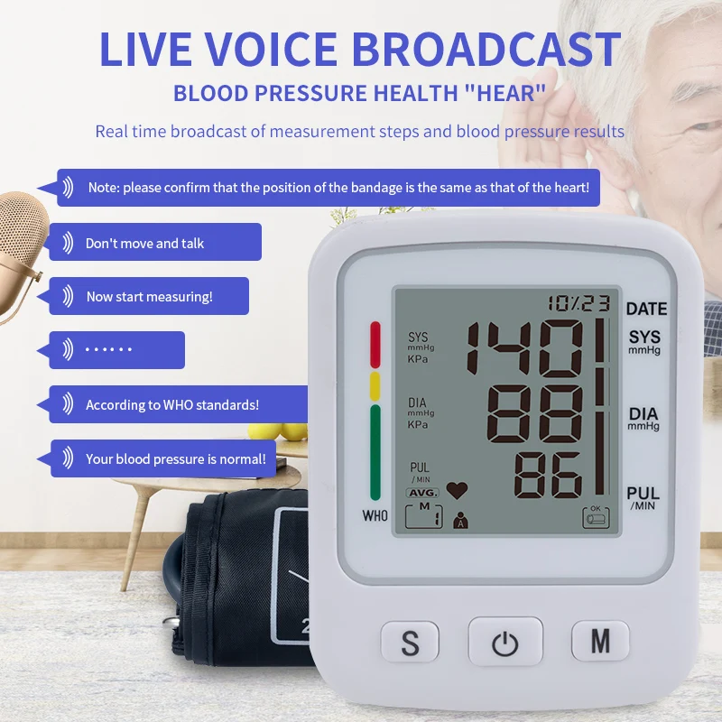 Blood Pressure Monitor for Large Arms Digital Sphygmomanometer Price Blood Pressure Machine With Extra Large Cuff