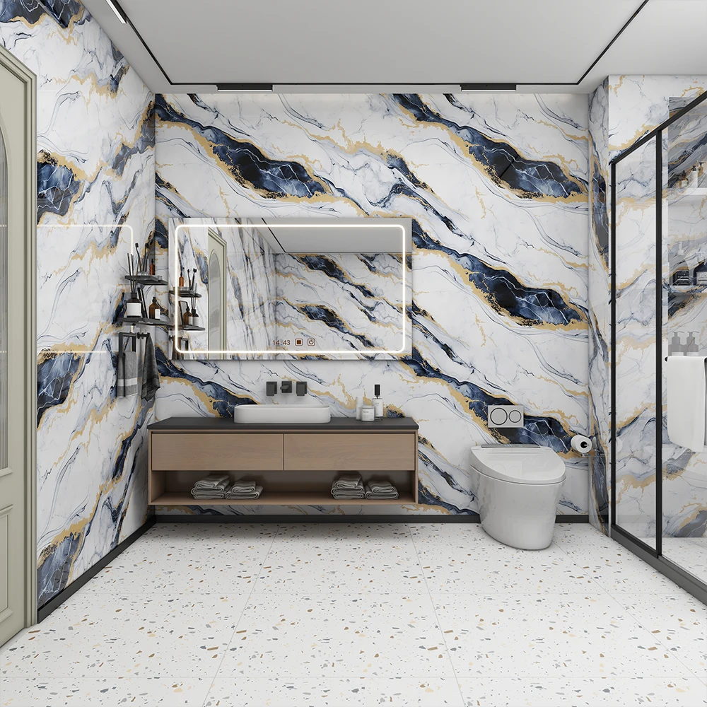 DUUEIHHUER Modern Marble Wallpaper - Waterproof \u0026 Geometric, image size:1000x1000