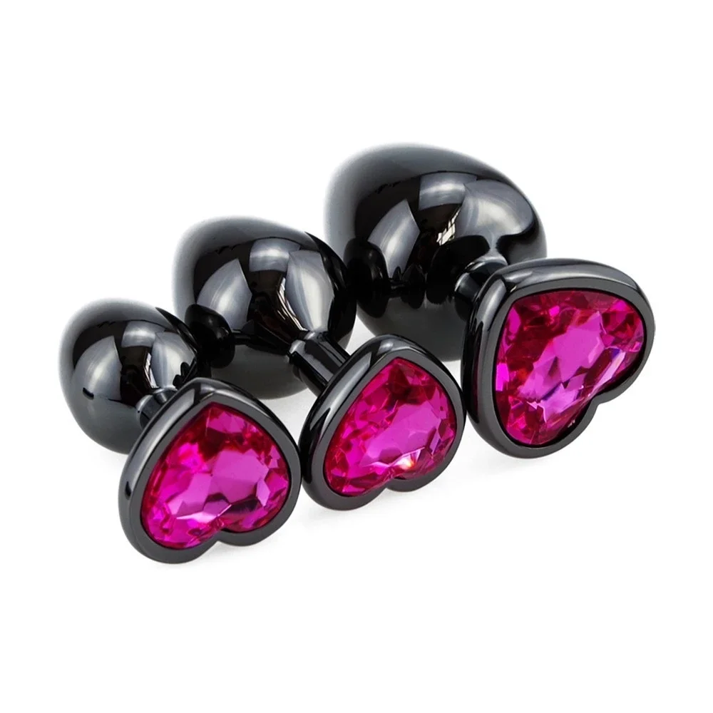 Heart shaped metal butt plug - the perfect companion for arousing anal play and erotic fulfillment - experience the difference today