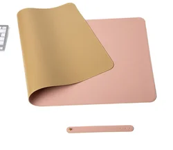 Портативный двухсторонний кожаный коврик для мыши из искусственной кожи водонепроницаемый чехол клавиатуры и стола легко чистящий защитный