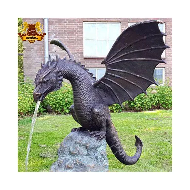 Décoration extérieure statue de dragon chinois Fontaine d'eau Grand Dragon  de bronze Fontaine - Chine Grande fontaine de bronze et sculpture de dragon  de bronze prix