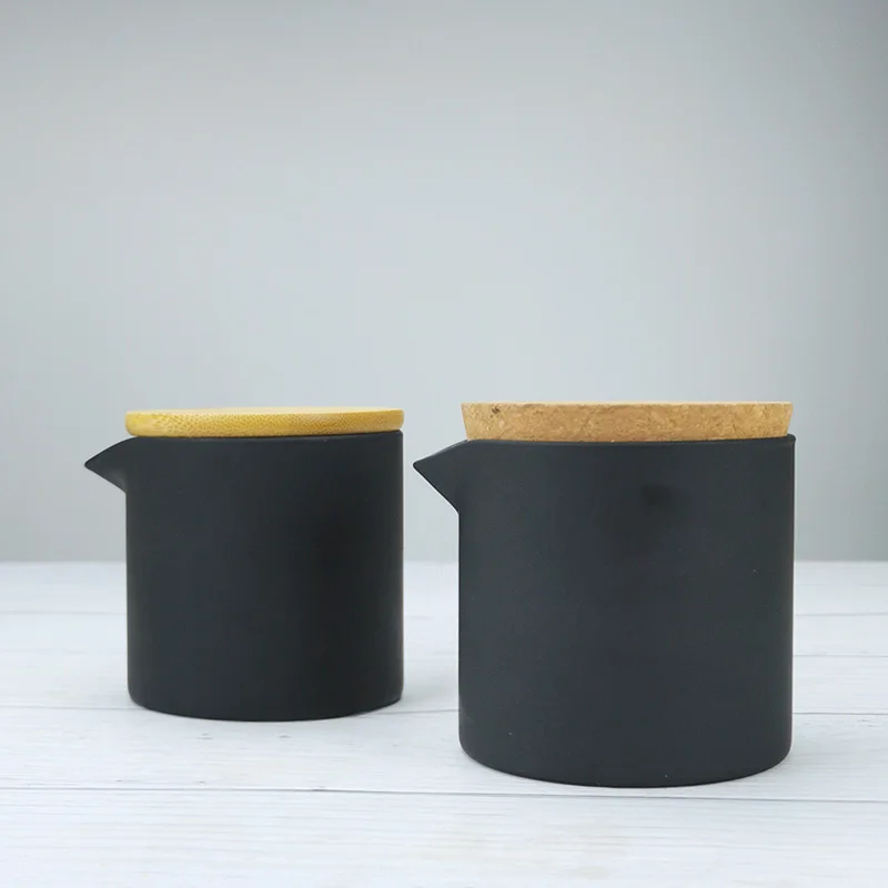 6oz 8oz 10ounce Black Soy Candle Container With Spout Empty Glass