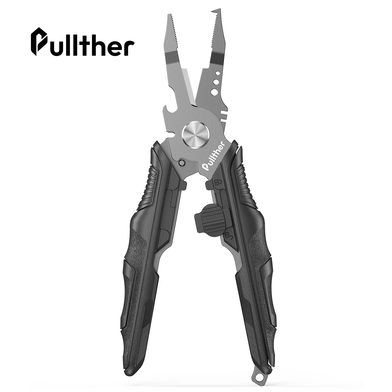 14cm Black Stainless Steel Fishing Pliers Multi Tool for Anglers Wire Cutting Crimping and Hook Removal in Saltwater Freshwater