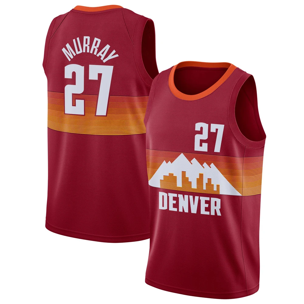 NBA_ 15 Nikola man Basketball Jokic jersey Jamal 27 Murray jerseys stitched  Logos 