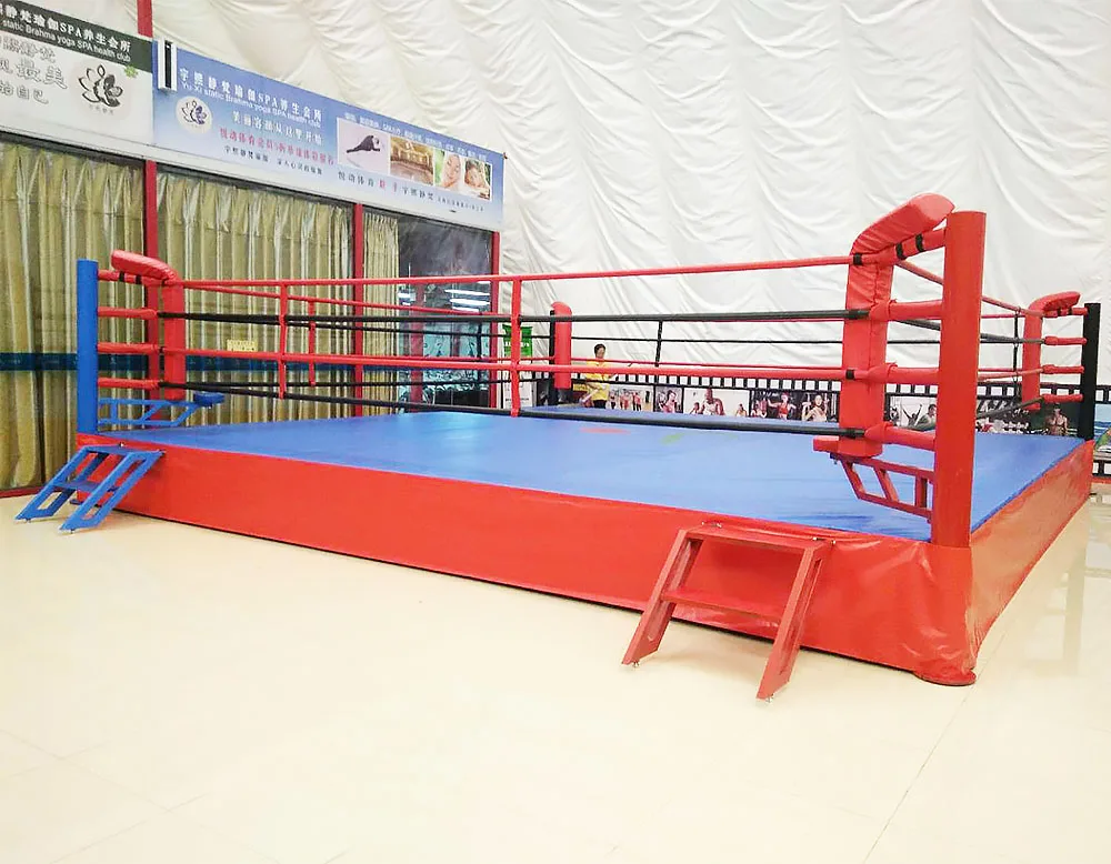 Custom Size Boxing Ring For Canvas Pvc Mma Thai Training Competition Gym Buy Boxing Ring 4m