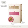 Three layer cat crate rose red