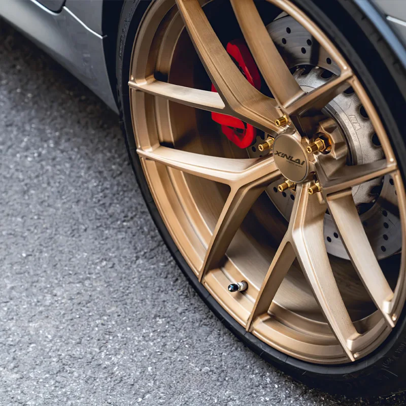 XL Monoblock Bronze Deep Dish Gold Rim Concave Custom Forged Wheel 5x114.3 5x120 5x112 Car Alloy Wheels for bmw Audi Mercedes - Image 1