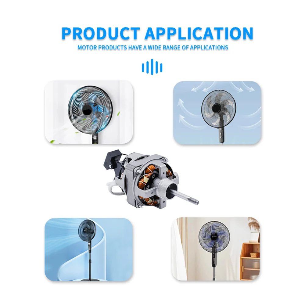 110V/230V Table Fan Stand Fan Single Phase Asynchronous Electrical Oscillating Ac Fan Motor