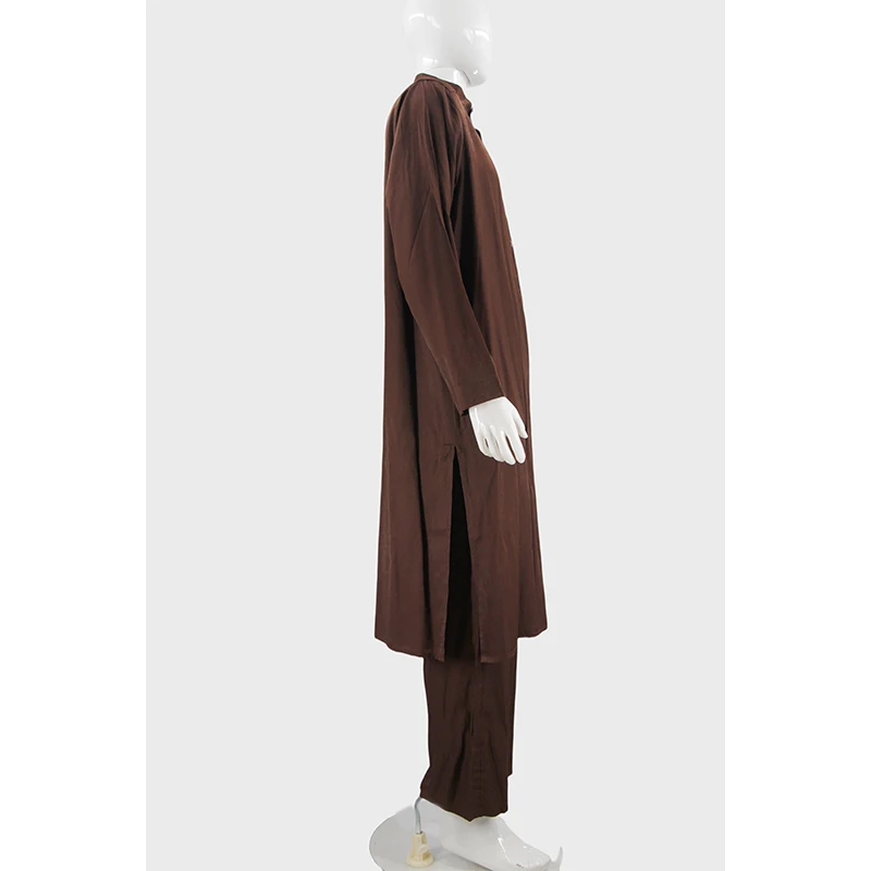 Custom Islamic Men's Robe Set Arabic Dubai Saudi Traditional Wear Long Sleeve Muslim Prayer Dress