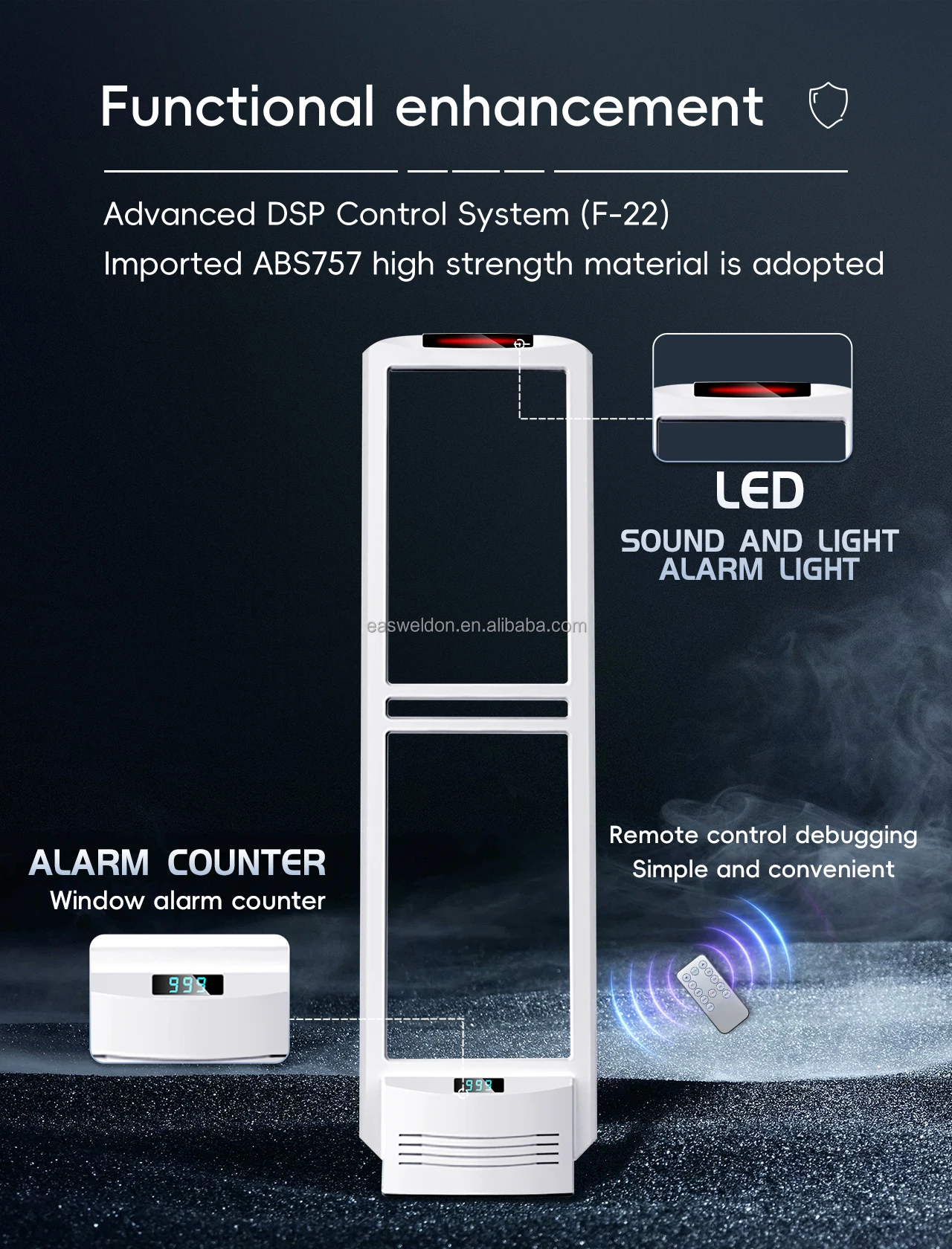 Antenna Detection System in Shop EAS Anti-theft System Alarm Shoplifting Security Eas AM System 58khz