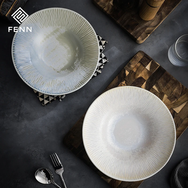 product fenn luxury western dinnerware restaurant ceramic tableware vintage dining dinner bowls porcelain soup bowl ceramic bowls-57