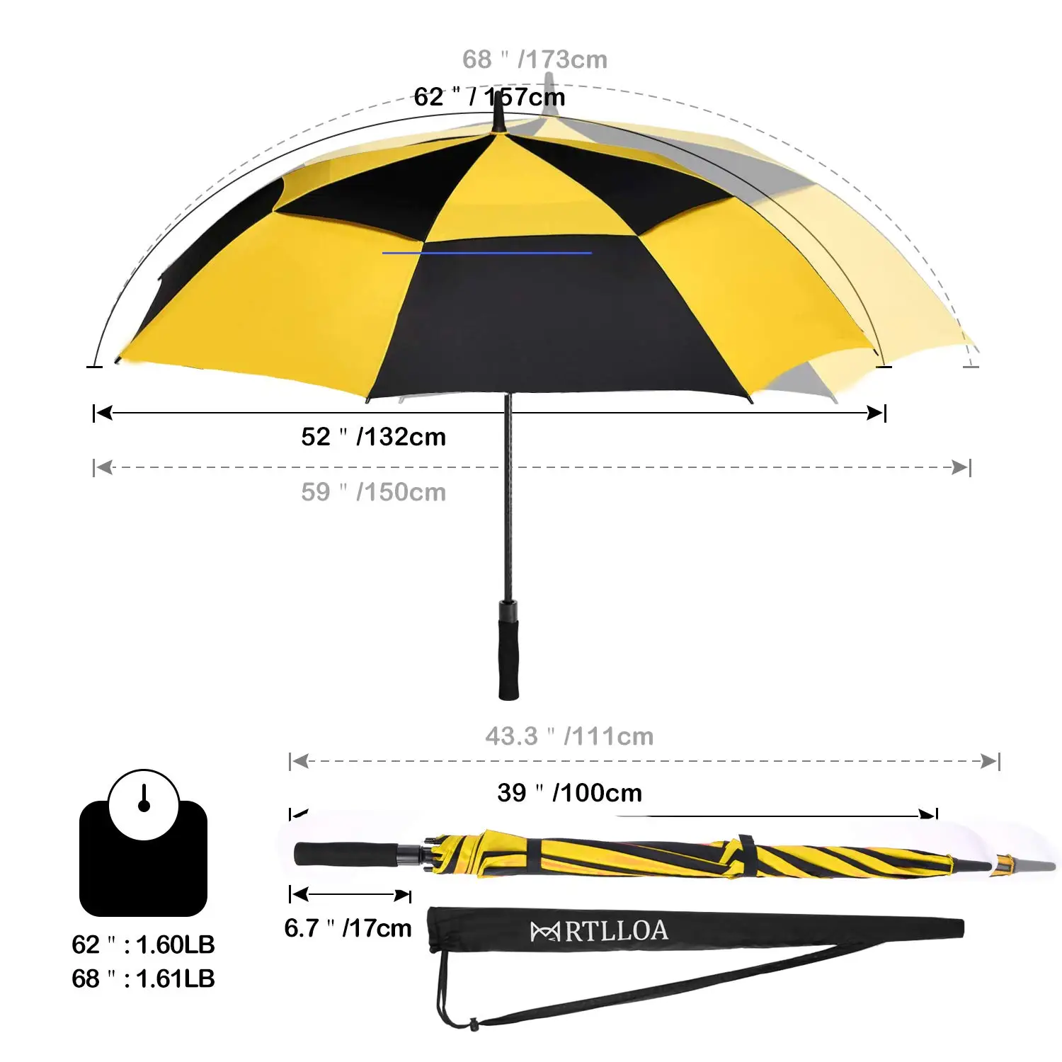 Factory Wholesale Personality Sublimation Golf Umbrella Arb Custom Logo Prints Promotional Umbrella