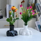 Unique design porcelain modern Dried flower accessories white ceramic vases for home decor hotel living room table top ornaments.jpg