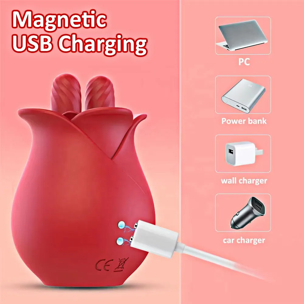 Rose Sex Stimulator for Women Clitoral Nipple Stimulator G Spot Vibrator  Personal Massager Rose Vibrator Sex Toys for Female