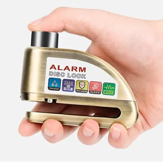 Сигнализация для мотоцикла, блокировка дискового тормоза, защита от кражи, замок дискового колеса, Водонепроницаемый 110 дБ, блокировка дискового тормоза