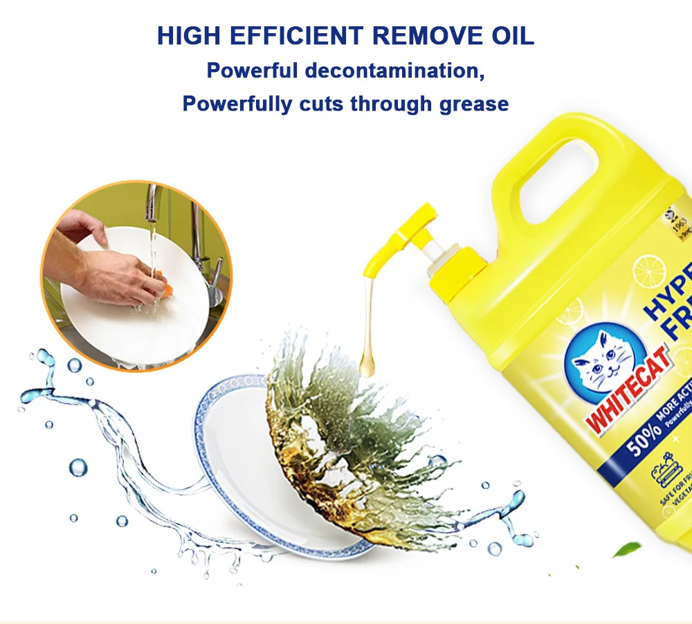 HIGH EFFICIENT REMOVE OIL Powerful decontamination, Powerfully cuts through grease