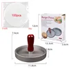 Grey B 150g burger press+ wax paper