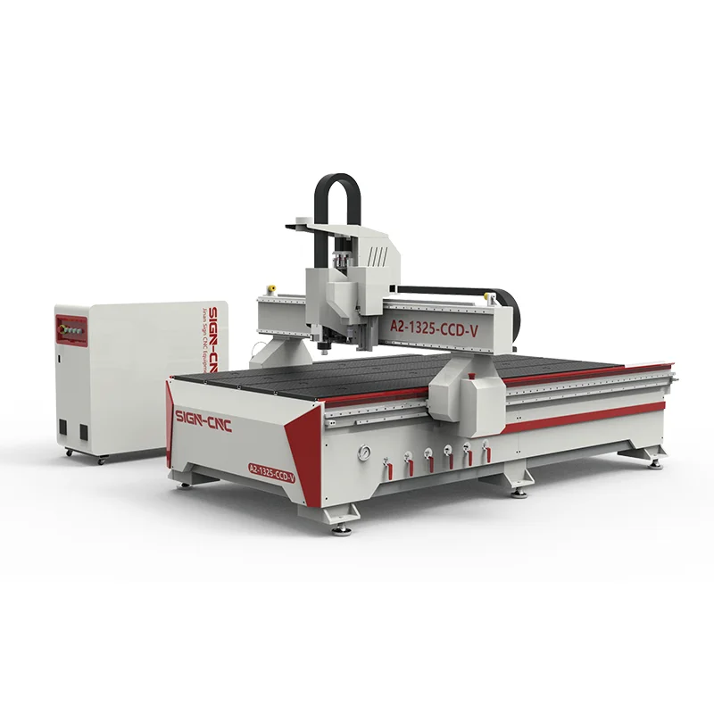 A2-1325-CCD-V Wood CNC Router Machine with Camera and Vibrating