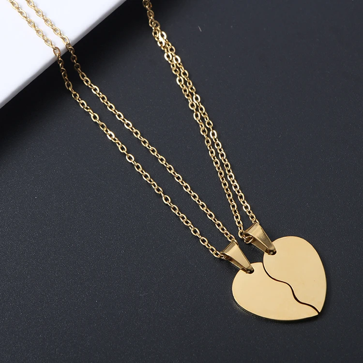 Broken Heart Necklace For Couples
