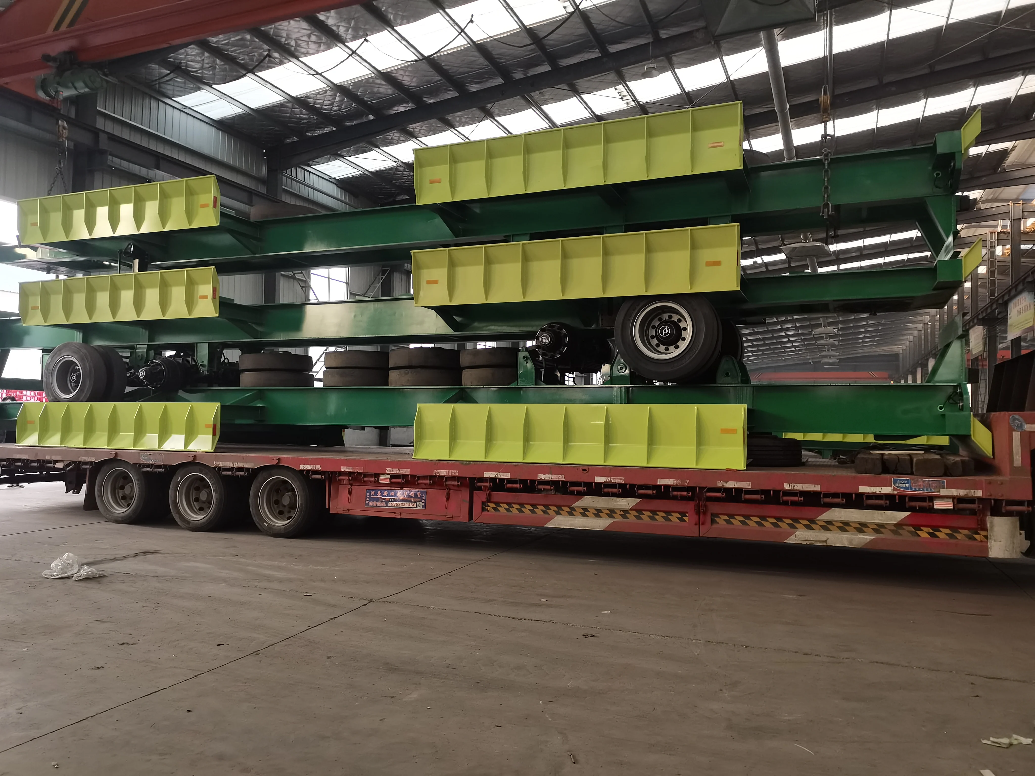 2-axle 20ft 40ft Dock Skeleton Semi-Trailer for Containers