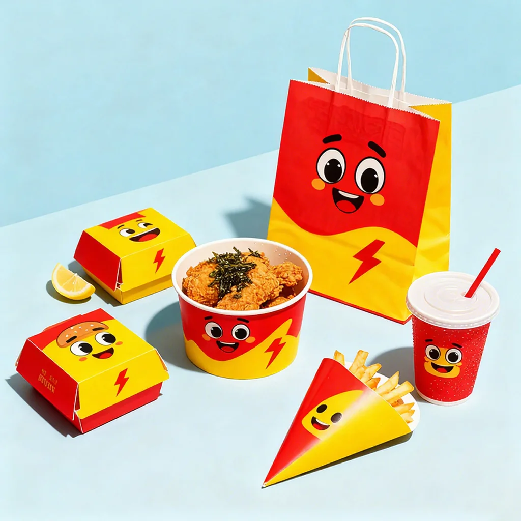 Posebna prenošljiva kartonska kutija za pakovanje brze hrane