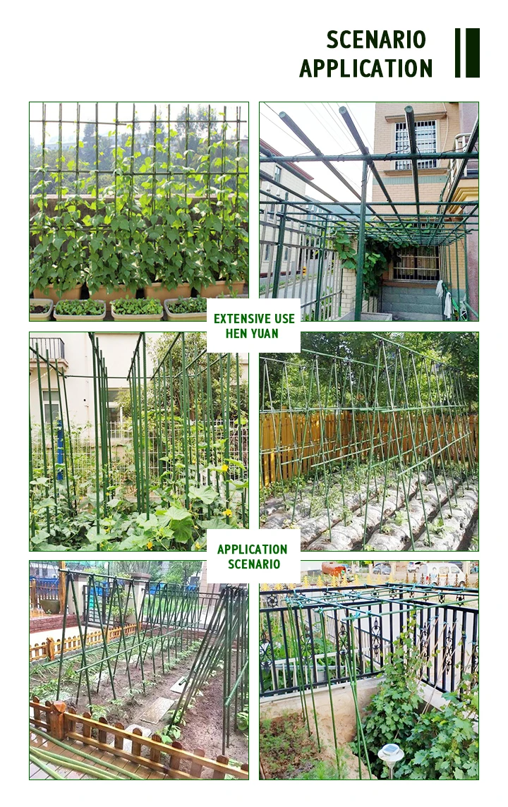 Wholesale Garden Plastic Support Stakes Green Plant Climbing Stake