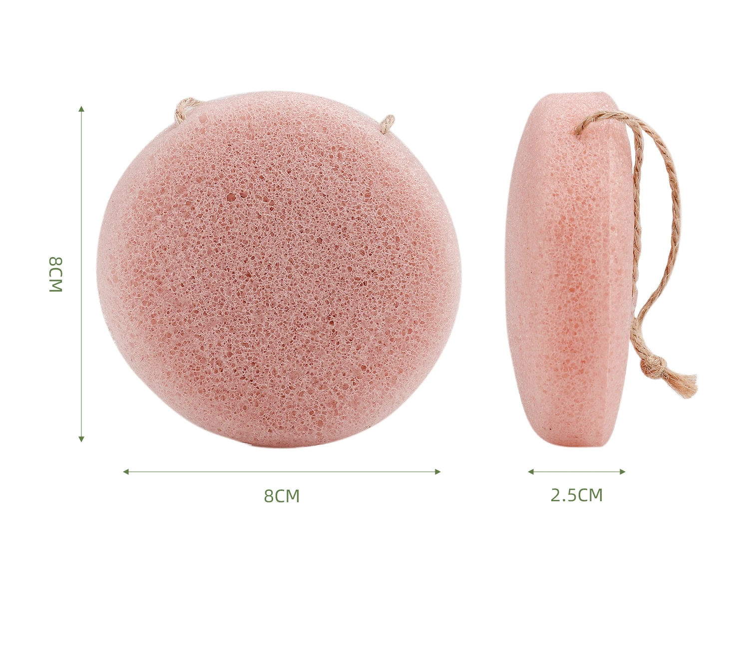 Wholesale Natural Washable Baby Konjac Sponge Facial Sponge With String Buy Konjac Facial