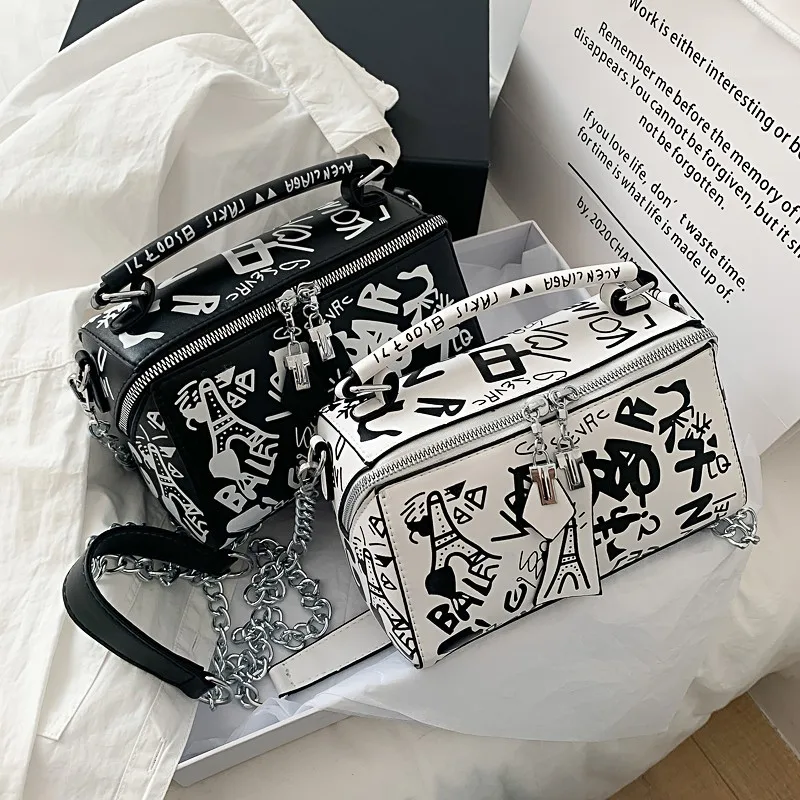 Graffiti Bag For Women Large Luxury Handbags Designer Letter Crossbody  Shoulder Bag Women Travel Bag Ladies Boston Purses - Buy Buy Graffiti
