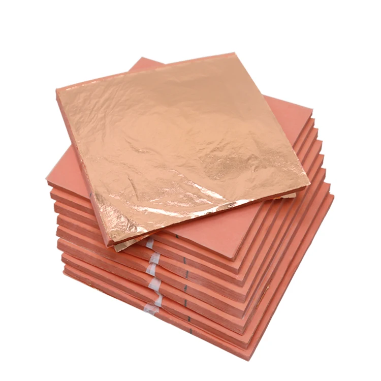 Glossy Square Copper Leaf Sheet, For Decoration, Thickness: 0.05 mm at best  price in Thane