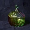 ชามใส่ลูกอมลายท้องฟ้าจำลองสีฟ้าและชมพู