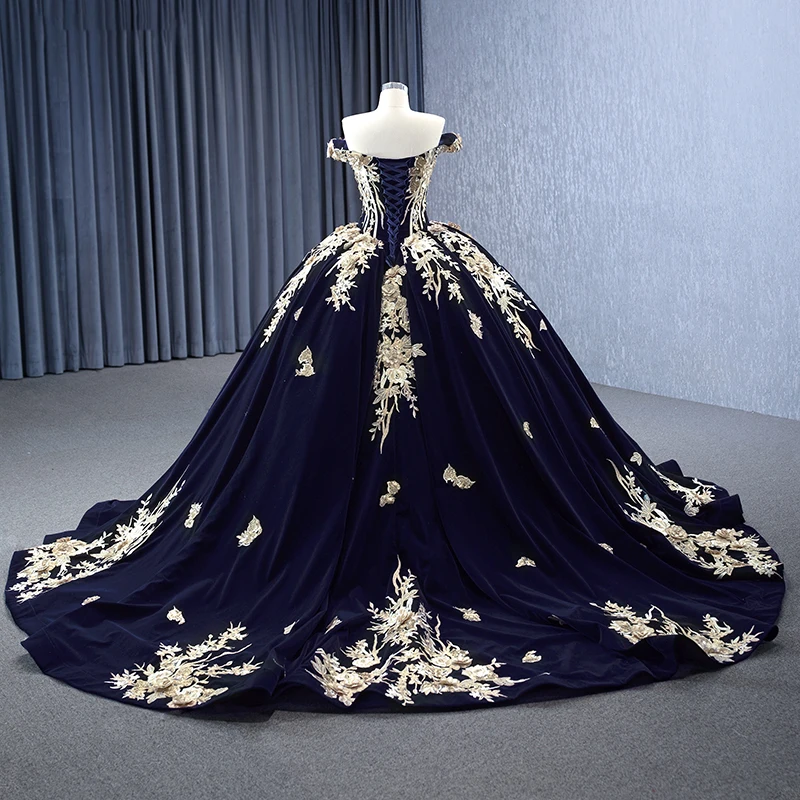 mexican royal blue quinceanera dresses Custom Made Royal Blue Mexican Quinceanera Dress Vestido Mexicano