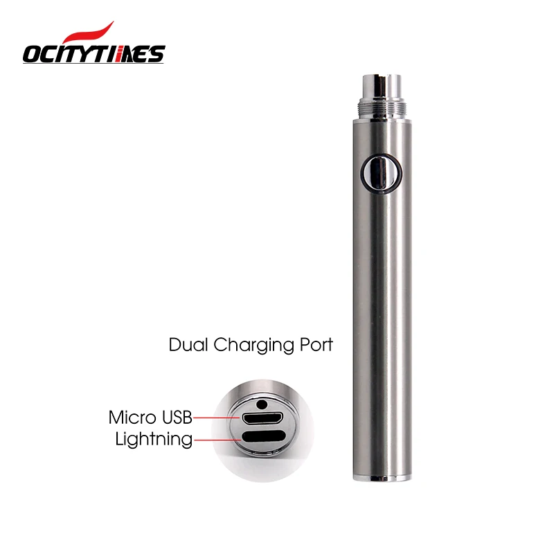 Rechargeable battery 510 thread CBD cartridge voltage adjustable vape pen battery with dual charger