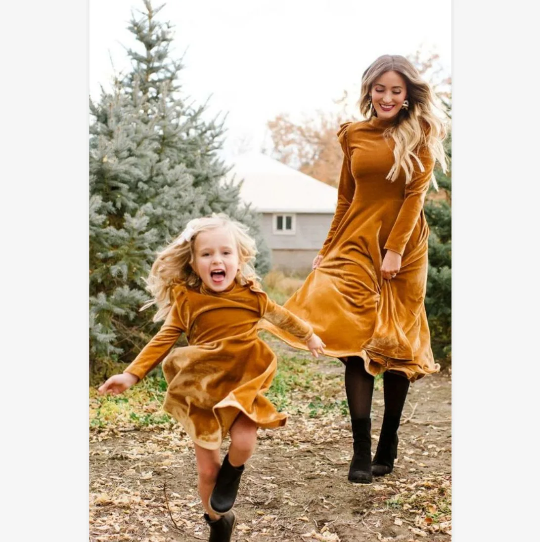 fall mommy and me dresses