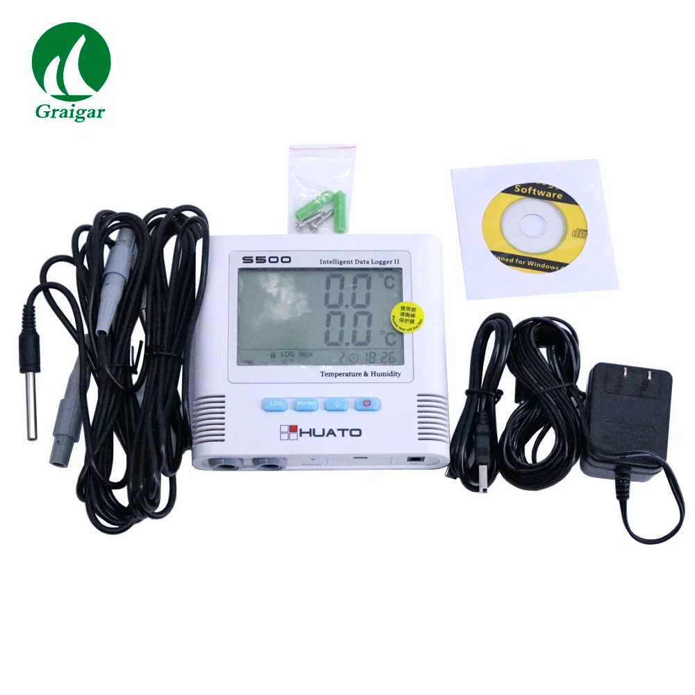 Huato S500 Dt 2チャンネル温度データロガー Buy 温度コントローラデータロガー 単回使用温度データロガー S500 Th 温度データロガー Product On Alibaba Com