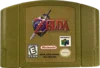 Ocarina de Time de Legend of Zelda dorada