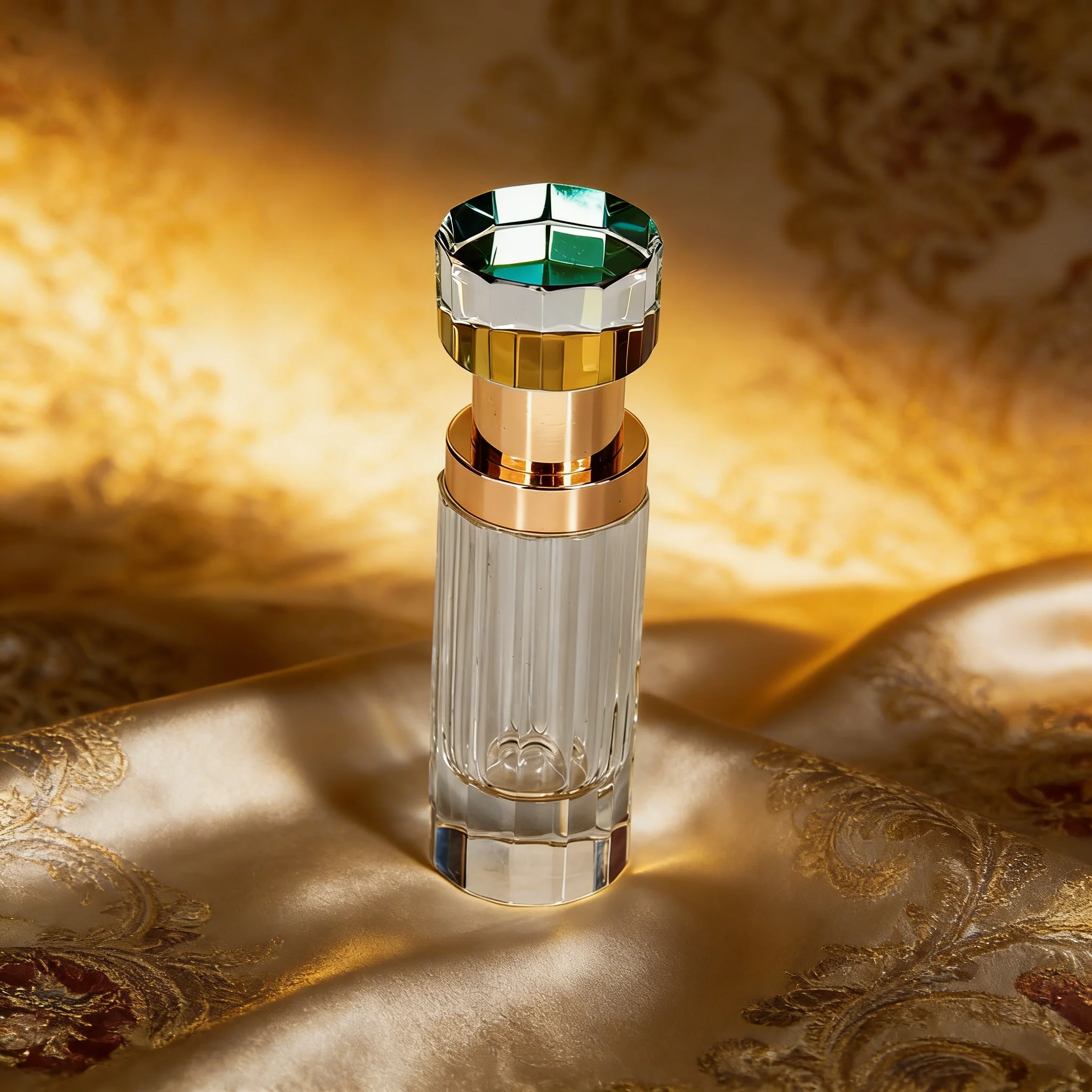 Small Bridge 6ml Essential Oil Glass Bottle Carved Engraved  Perfume for Liquide Essential Oil Crystal Collection WDY-0451