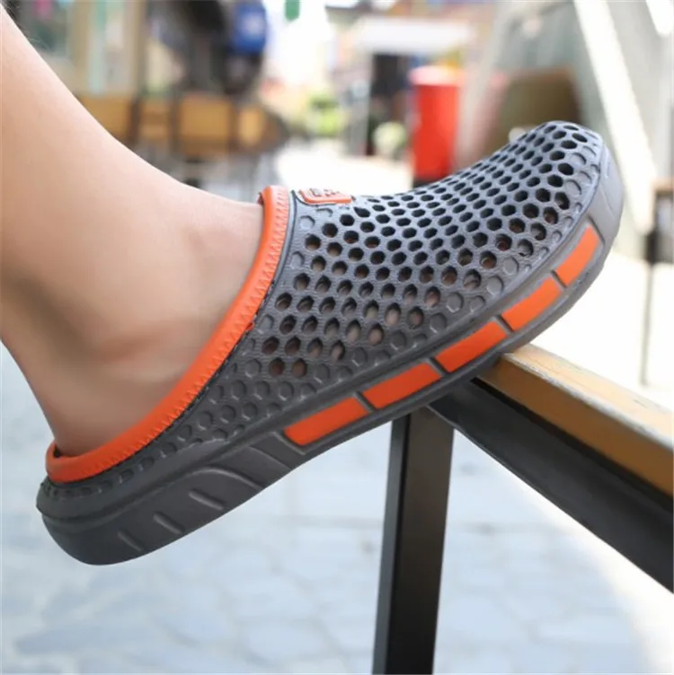 Модные удобные тапочки унисекс с отверстиями для пещер, Мужская мягкая повседневная обувь, женская дышащая прогулочная обувь