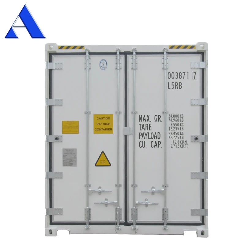 45ft HC Refrigerated Reefer Container 380/460V Low Temperature Stainless Steel and Aluminium for Vegetable & Fruit Storage