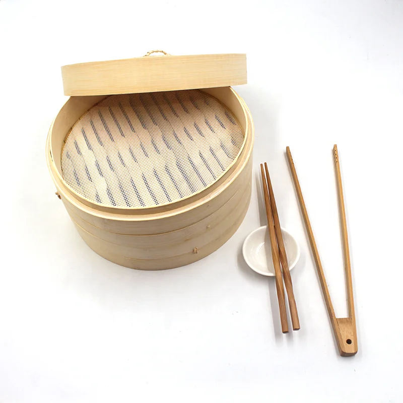 Распродажа 2022 пароварка из натурального бамбука высокого качества по разумной цене подходит для приготовления пищи