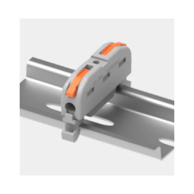 Din-rail Push Wire Connector with Lever 1 to 1 Pole Terminal Blocks