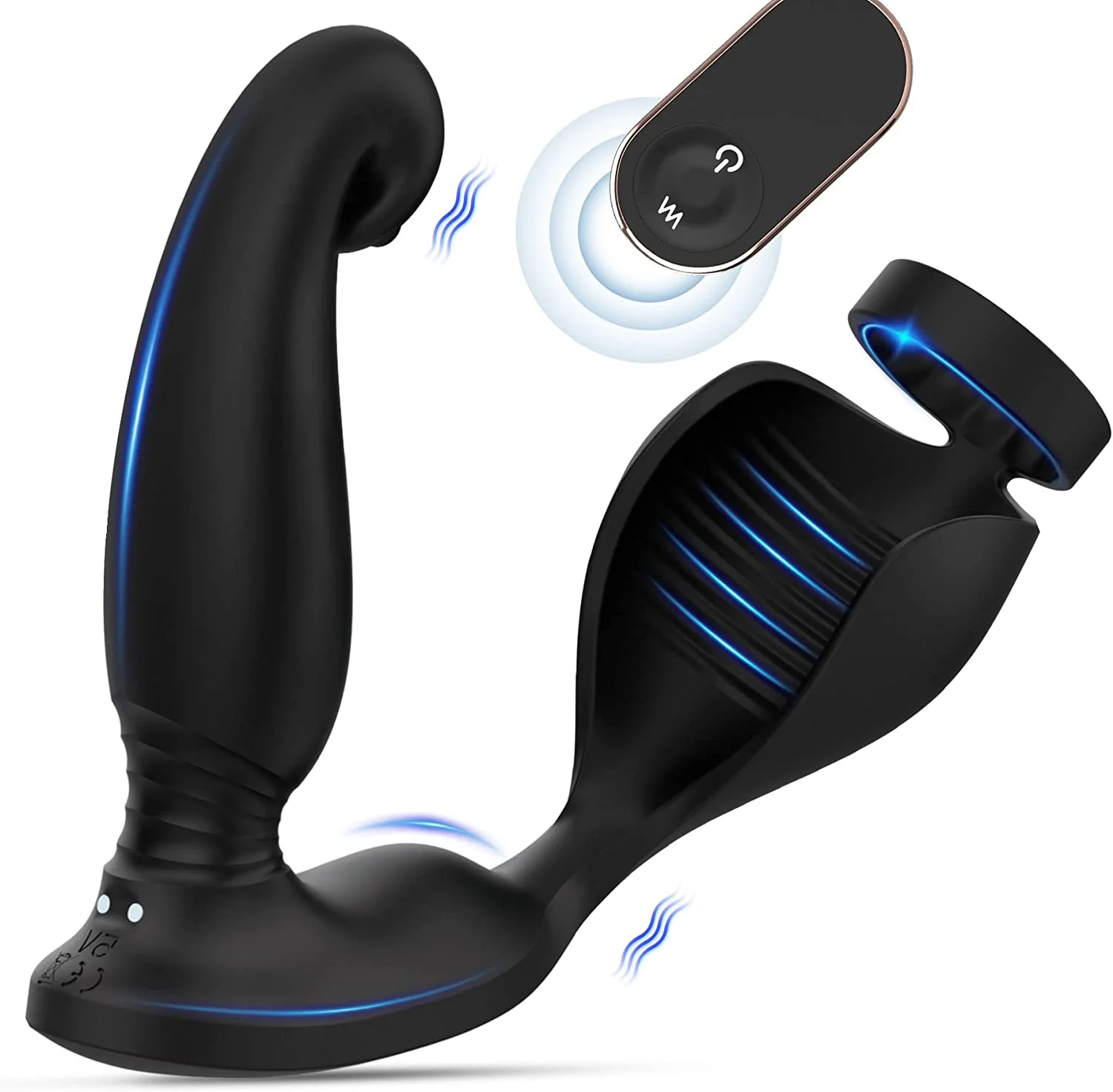 S-hande Vibrating Prostate Massager Anal Plug Anal Male Wearable Stimulator  Prostate Massage Machine Cock Rings for Men