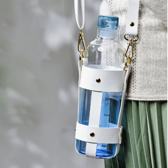 500ml Time Marker Private Label Timer Juice Tumbler Glasses Borosilicate Blue Transparent Glass Water Bottle with Time
